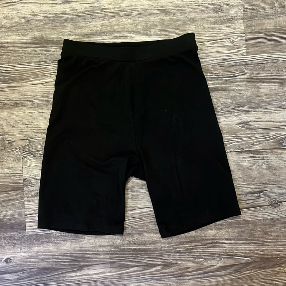 Black biker shorts